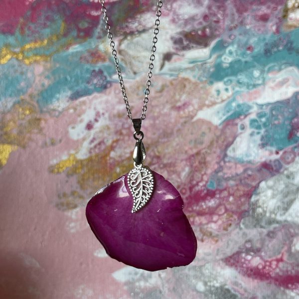 Colgante pétalo de rosa